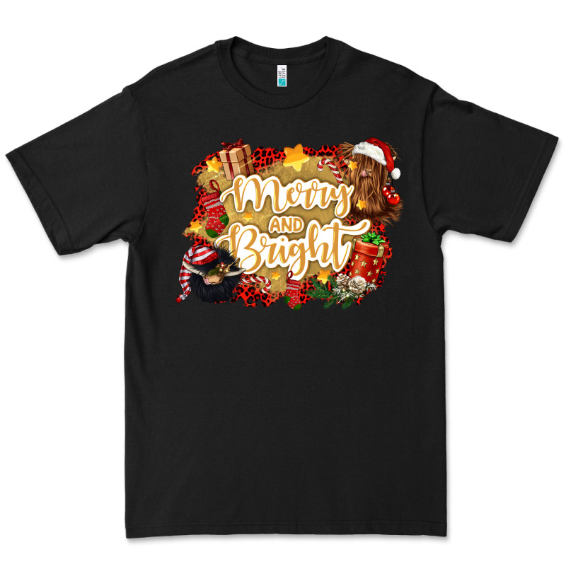 Merry And Bright Premium Tee by CowGirlArtShop | Teevron