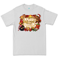 Dove Grey merry and bright Premium Tee - CowGirlArtShop