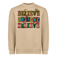 Believe Believe Believe Heavyweight Sweatshirt | Teevron