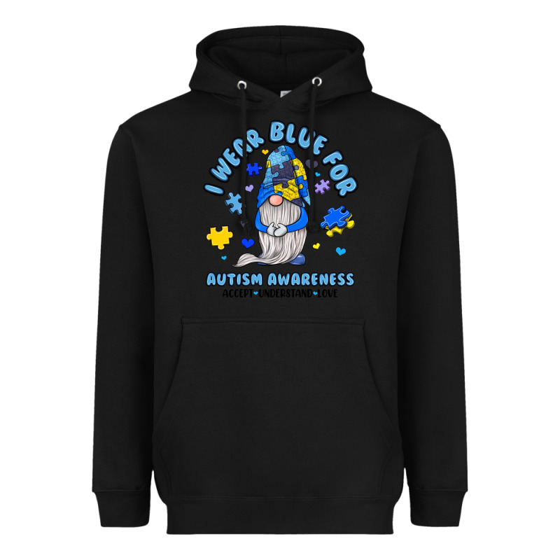 I Wear Blue For Autism Awareness Heavyweight Hoodie by JahusDesignShop | Teevron