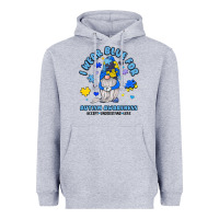Heather Grey i wear blue for autism awareness Heavyweight Hoodie - JahusDesignShop