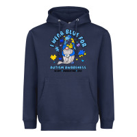 Navy i wear blue for autism awareness Heavyweight Hoodie - JahusDesignShop