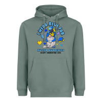 Sage i wear blue for autism awareness Heavyweight Hoodie - JahusDesignShop