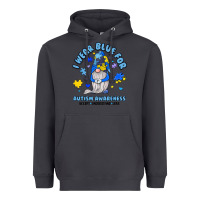 Smoke i wear blue for autism awareness Heavyweight Hoodie - JahusDesignShop