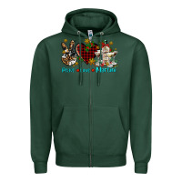 Sports Green peace love martini Zipper Hoodie - AdoDesignShop