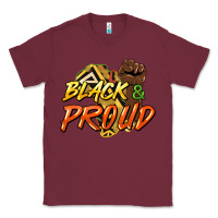 Burgundy black and proud Classic Tee - HowdyJamesFarm