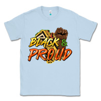 Dusty Blue black and proud Classic Tee - HowdyJamesFarm