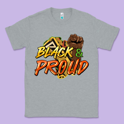 Black And Proud Classic Tee Designed By Howdyjamesfarm