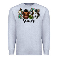 Heather Grey cow 2025 senior Premium Sweatshirt - JahusDesignShop