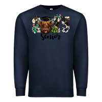 Navy cow 2025 senior Premium Sweatshirt - JahusDesignShop