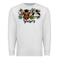 Oatmeal Heather cow 2025 senior Premium Sweatshirt - JahusDesignShop