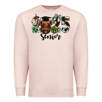 Pale Pink cow 2025 senior Premium Sweatshirt - JahusDesignShop