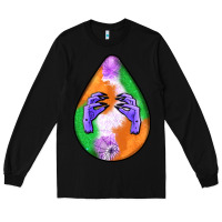 Black halloween hands teardrop Long Sleeve Tee - BundleAndBundleShop
