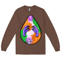 Chestnut halloween hands teardrop Long Sleeve Tee - BundleAndBundleShop