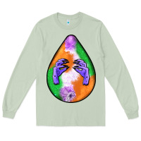 Matcha halloween hands teardrop Long Sleeve Tee - BundleAndBundleShop