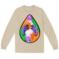 Mushroom halloween hands teardrop Long Sleeve Tee - BundleAndBundleShop