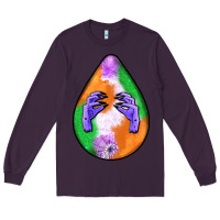 Plum halloween hands teardrop Long Sleeve Tee - BundleAndBundleShop