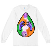 White halloween hands teardrop Long Sleeve Tee - BundleAndBundleShop