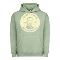 Pigment Oil Green martin luther day vintage Urban Hoodie - DesigneFamous