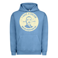 Pigment Pebble Blue martin luther day vintage Urban Hoodie - DesigneFamous