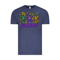 Vintage Denim Tis the season crawfish Mardi Gras Vintage Tee - FaDigitalArtStudio