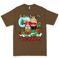 Cacao just a girl who loves christmas Premium Tee - CowGirlArtShop