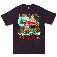 Plum just a girl who loves christmas Premium Tee - CowGirlArtShop