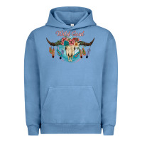 Pigment Pebble Blue Wild Soul Urban Hoodie - JahusDesignShop