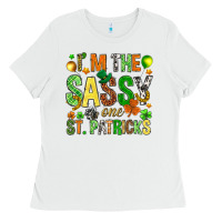 White I'm the sassy one St. Patrick's Ladies Tee - HowdyJamesFarm