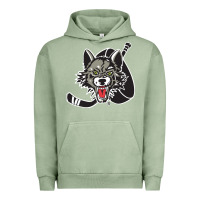 Pigment Oil Green chicago wolves Urban Hoodie - DesigneFamous