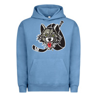 Pigment Pebble Blue chicago wolves Urban Hoodie - DesigneFamous