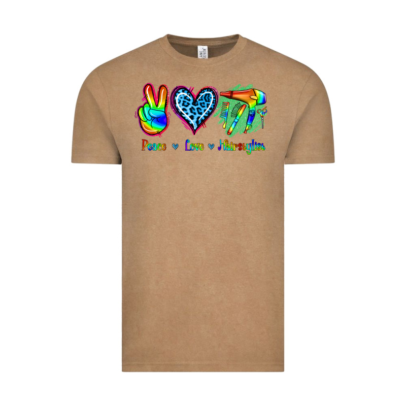 Peace Love Hairstylist Vintage Tee by Jasminsmagicworld | Teevron
