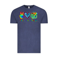 Vintage Denim Peace Love Hairstylist Vintage Tee - Jasminsmagicworld