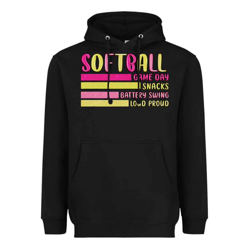 Retro Softball Png Heavyweight Hoodie by JahusDesignShop | Teevron