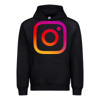 Black instagram Urban Hoodie - DesigneFamous