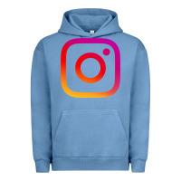 Pigment Pebble Blue instagram Urban Hoodie - DesigneFamous
