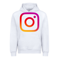 White instagram Urban Hoodie - DesigneFamous