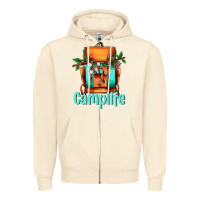 Sandshell camp life camp backpack Zipper Hoodie - AdoDesignShop