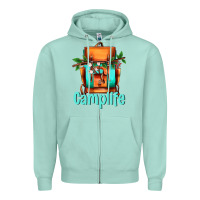 Seafoam camp life camp backpack Zipper Hoodie - AdoDesignShop