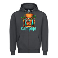 Smoke camp life camp backpack Zipper Hoodie - AdoDesignShop