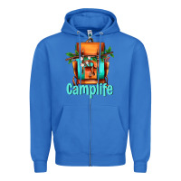 True Royal camp life camp backpack Zipper Hoodie - AdoDesignShop