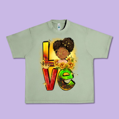 Love Juneteenth Urban Heavy Tee Designed By Fadigitalartstudio