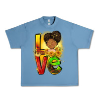 Pebble Blue Love Juneteenth Urban Heavy Tee - FaDigitalArtStudio