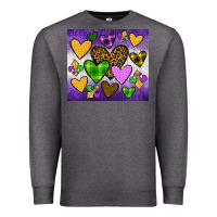 Charcoal Heather mardi gras Premium Sweatshirt - JahusDesignShop