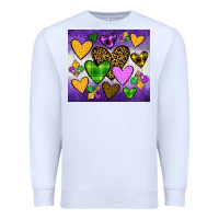 White mardi gras Premium Sweatshirt - JahusDesignShop
