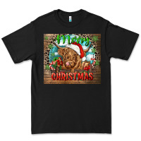 Black merry christmas heifer cow Premium Tee - CowGirlArtShop
