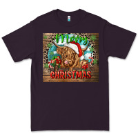 Plum merry christmas heifer cow Premium Tee - CowGirlArtShop