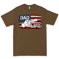 Cacao Dad Life with American Flag Premium Tee - Jasminsmagicworld