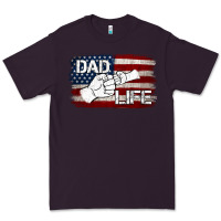 Plum Dad Life with American Flag Premium Tee - Jasminsmagicworld