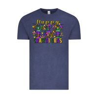 Vintage Denim Happy crawdi Gras Mardi Gras crawfish Vintage Tee - FaDigitalArtStudio